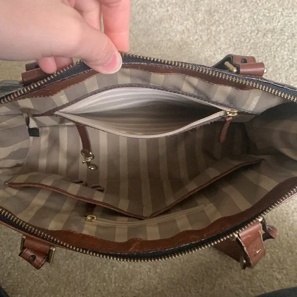 Brahmin Leopard Print Tote Bag - Picture 11 of 16